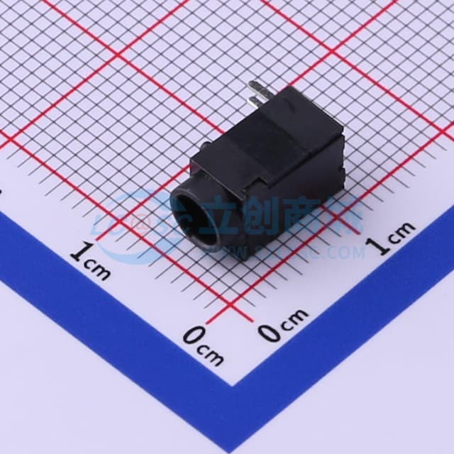 DC电源插座 内径:1.3mm 外径:3.8mm 【插件】实物图