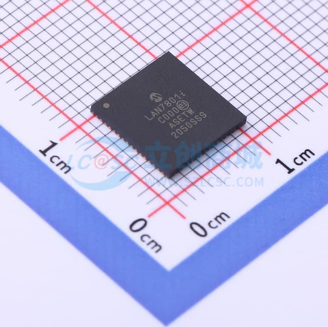 LAN7801 USB 3.1 Gen 1至10/100/1000以太网控制器实物图