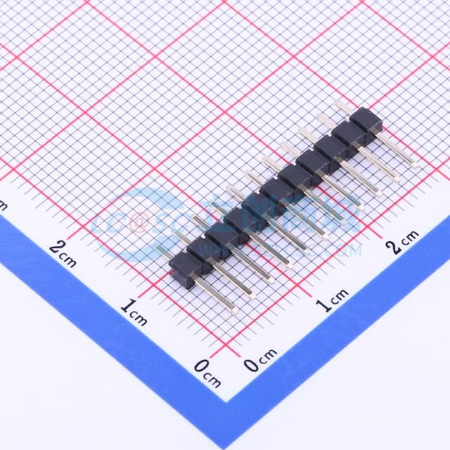 1x11P 间距:2.54mm 方针 直插 【插件】实物图