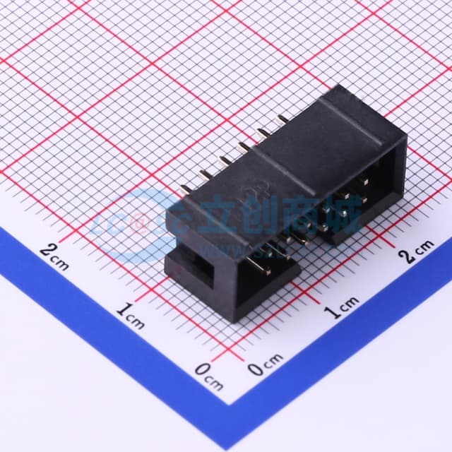 2x6P 间距:2.54mm 直插 【插件】实物图