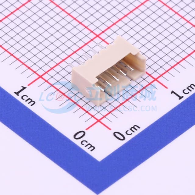 1x5P 间距:1.25mm 直插 【插件】实物图