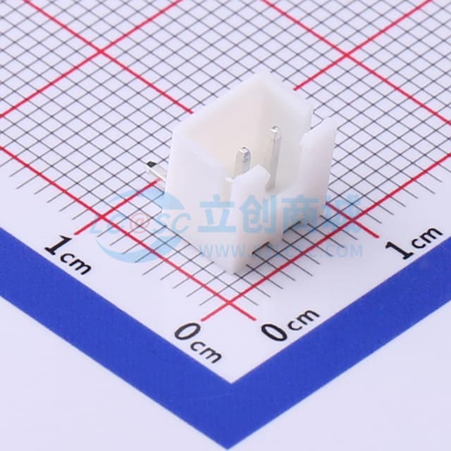 1x2P 间距:2.5mm 弯插 【插件】实物图