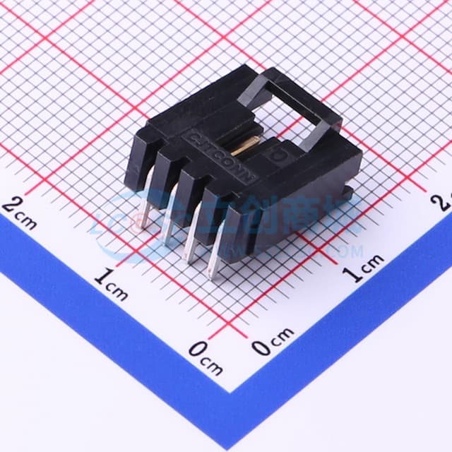 1x4P 间距:2.54mm 弯插实物图
