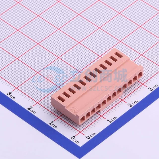 粉色 2.5mm 1x12P实物图