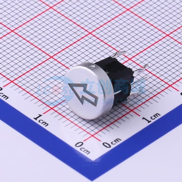 绿色带灯开关箭头帽 【带灯】实物图