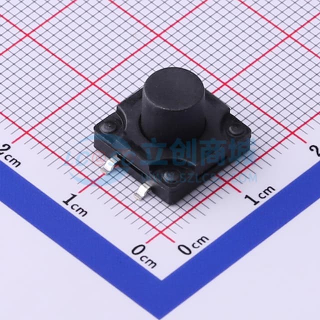 12*12*9mm 立贴 轻触开关实物图