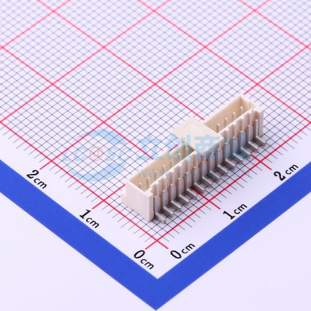 1x14P 间距:1.5mm 立贴实物图