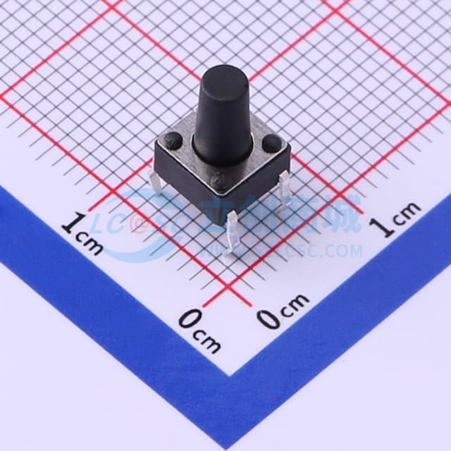 6*6*9.5mm 直插 轻触开关 【轻触】实物图