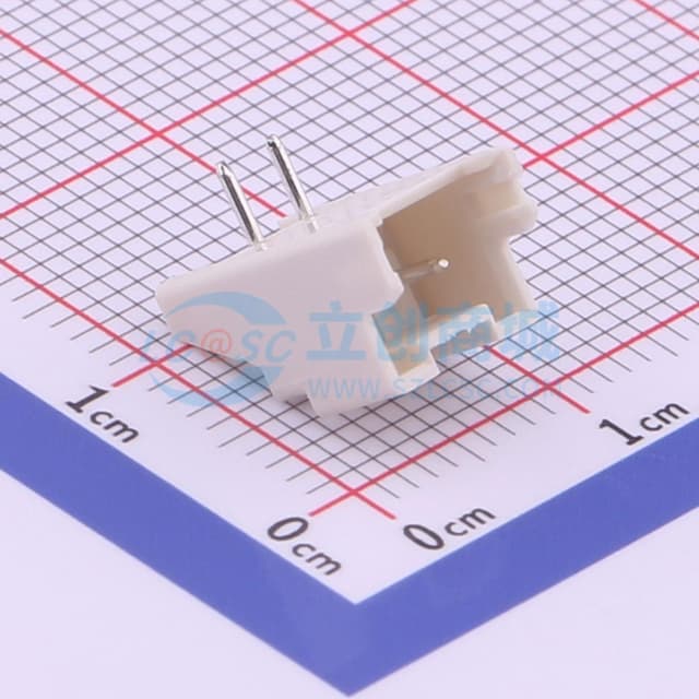 1x2P 间距:2.5mm 弯插 【插件】实物图