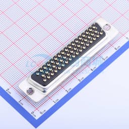 插针式DP50两排公头车白胶光孔电镀1.0μ(白、黑、蓝胶可选)缩略图
