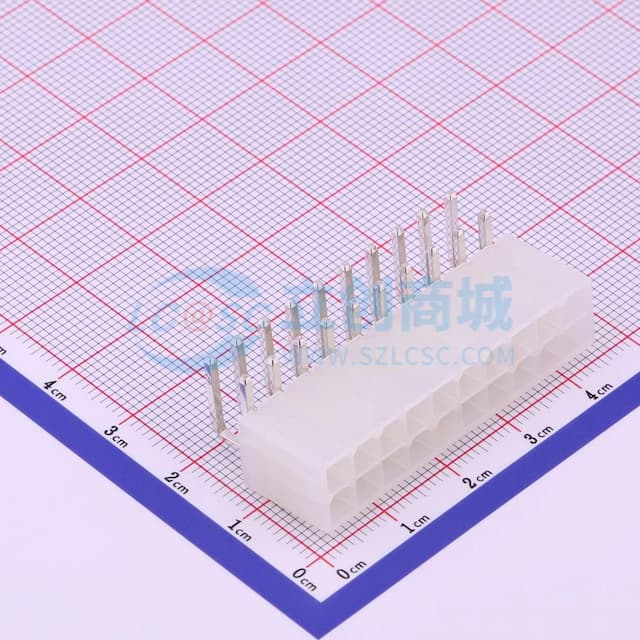 透明 2x10P 间距:4.2mm 弯插【插件】实物图