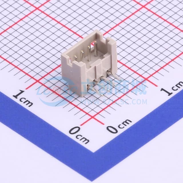 1x4P 间距:1.25mm 弯插 【插件】实物图