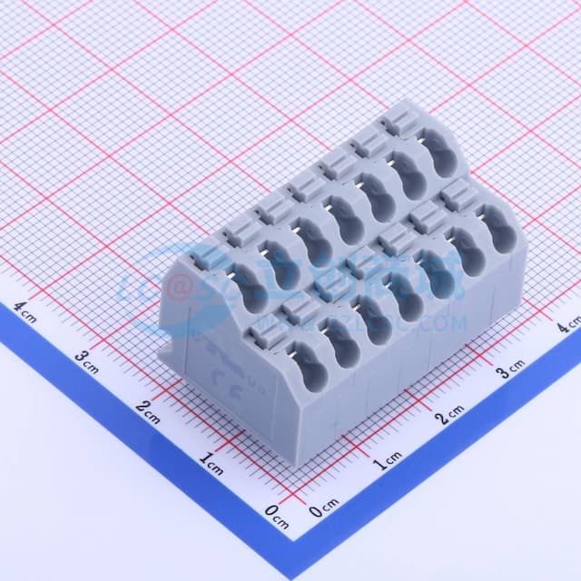 2x7P 5mm 每排P数:7 排数:2 【弹簧】实物图