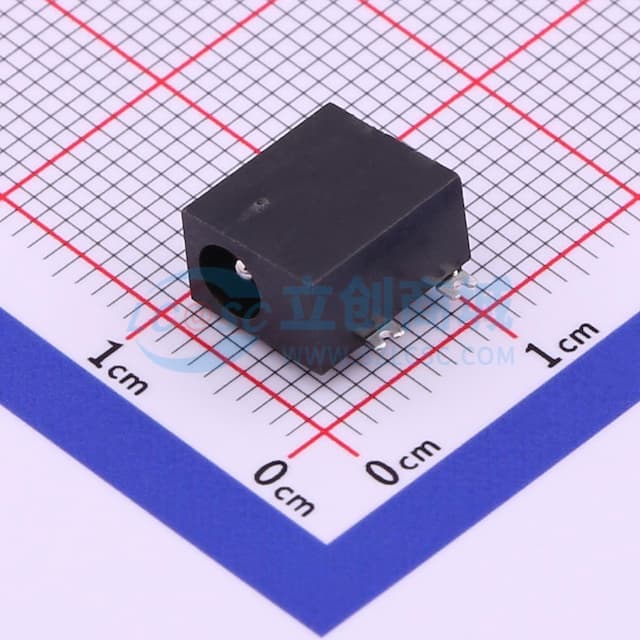 DC电源插座 内径:1.3mm 外径:3.9mm实物图