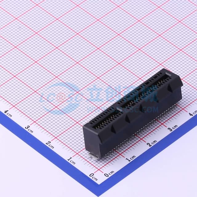 PCIE4.0 卡边缘连接器 PCI-E 卡边缘连接器 SMT TYPE实物图