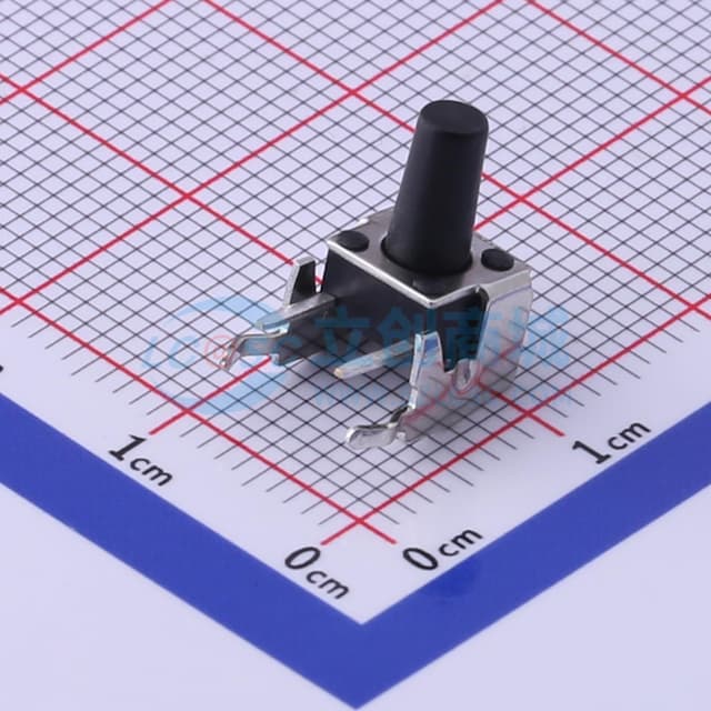 6*6*10mm 卧插 轻触开关 【轻触】实物图