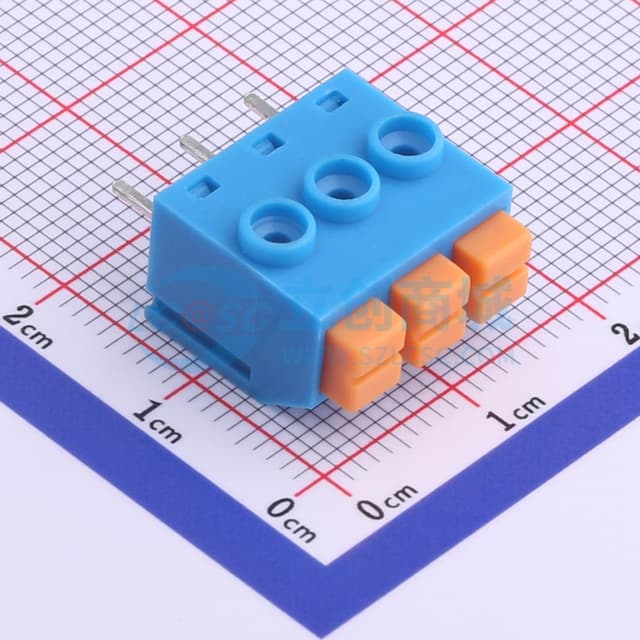 1x3P 5mm 每排P数:3 排数:1 【插件】实物图