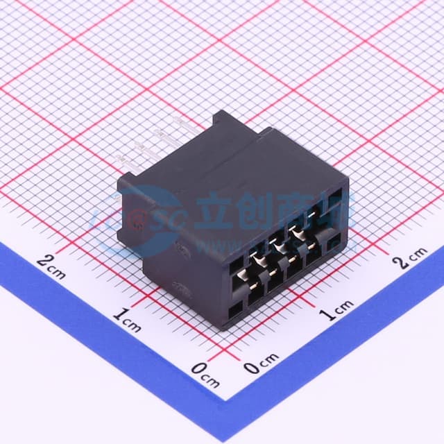 ISA SLOT 金手指连接器 2.54间距 DIP G/F P数:8P【插件】实物图