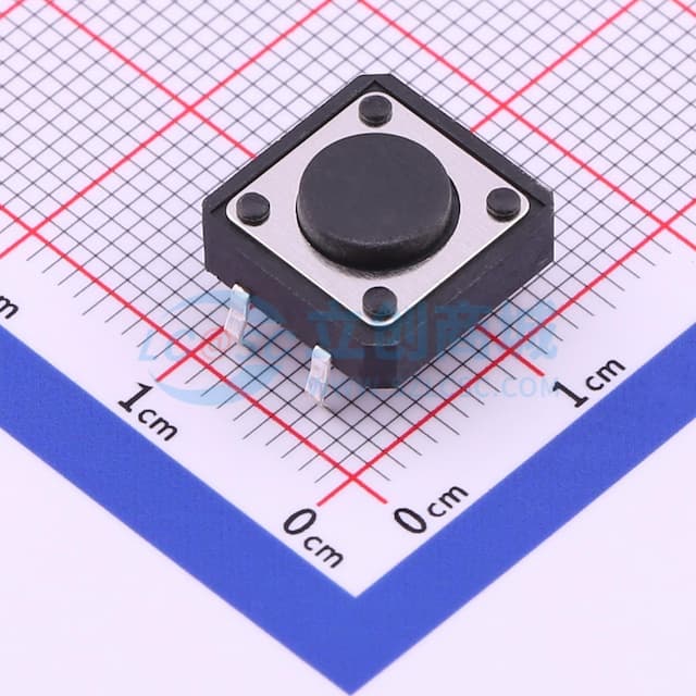 12*12*4.5mm 直插 轻触开关 【轻触】实物图
