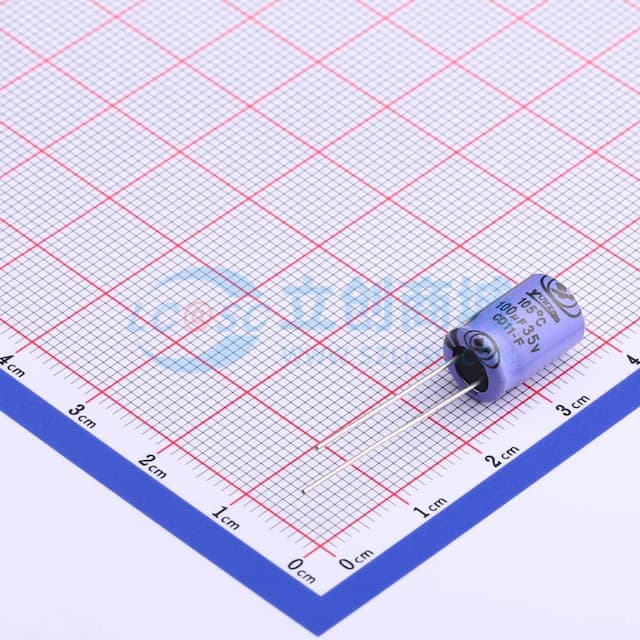 100uF ±20% 35V 【插件】实物图