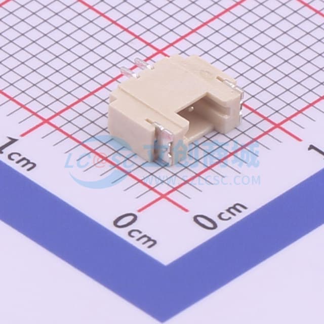 1x2P 间距:1.25mm 卧贴实物图