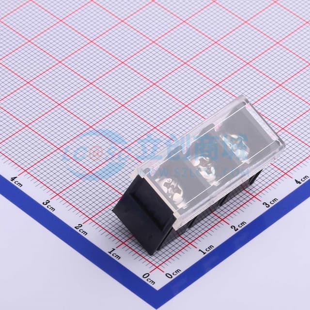 9.5mm 1x3P 直插 边脚 排数:1 每排P数:3 【栅栏】实物图