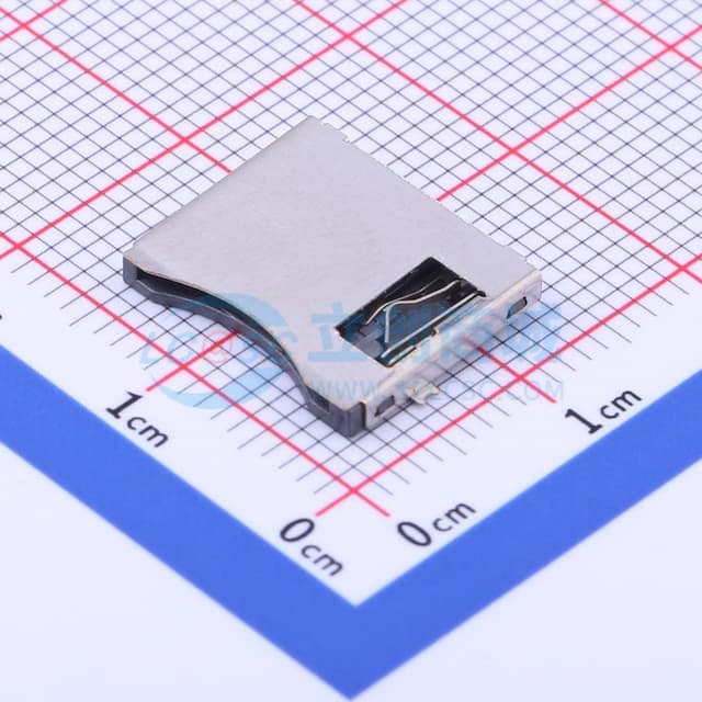 拔插式 MicroSD卡(TF卡) 卡座实物图