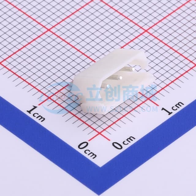 白色 1x3P 间距:2.5mm 直插【插件】实物图