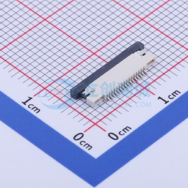 间距:0.5mm P数:16P 抽屉式 下接实物图