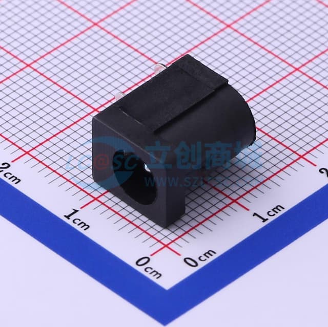 DC电源插座 内径:2mm 外径:6.4mm 【AC】实物图