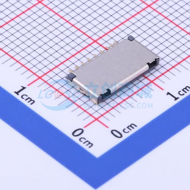 拔插式 MicroSD卡(TF卡) 卡座实物图