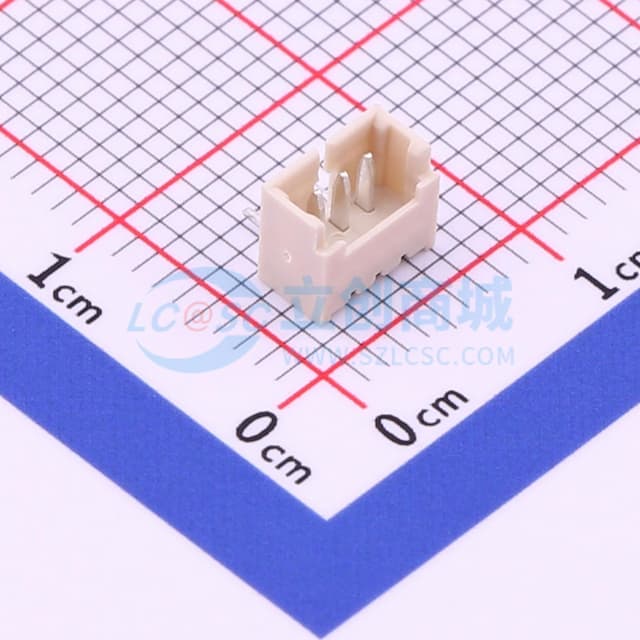 1x3P 间距:1.25mm 弯插 【插件】实物图
