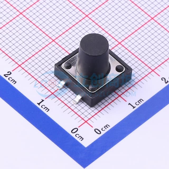 12*12*11mm 立贴 轻触开关实物图