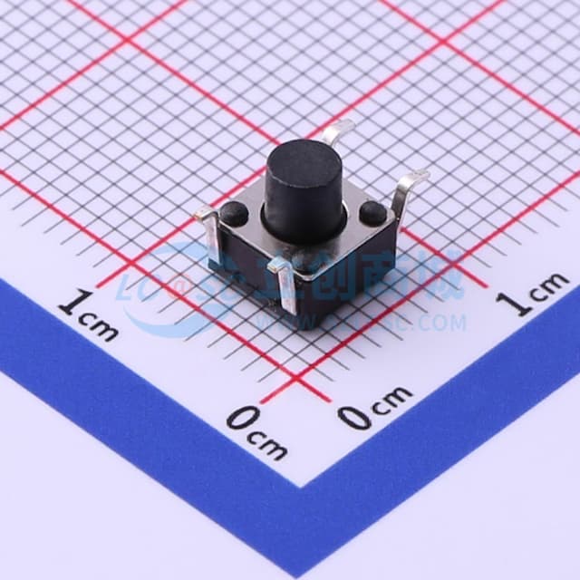 6*6*6.5mm 立贴 轻触开关实物图