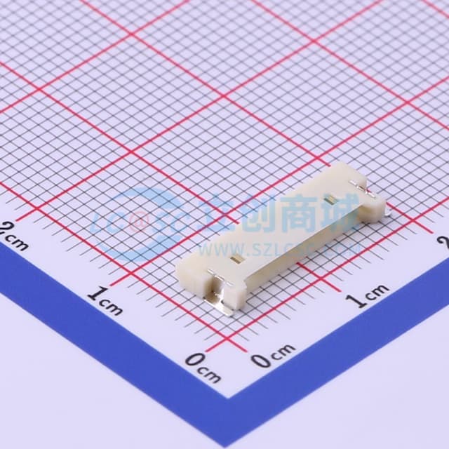 1x10P 间距:1.25mm 卧贴实物图