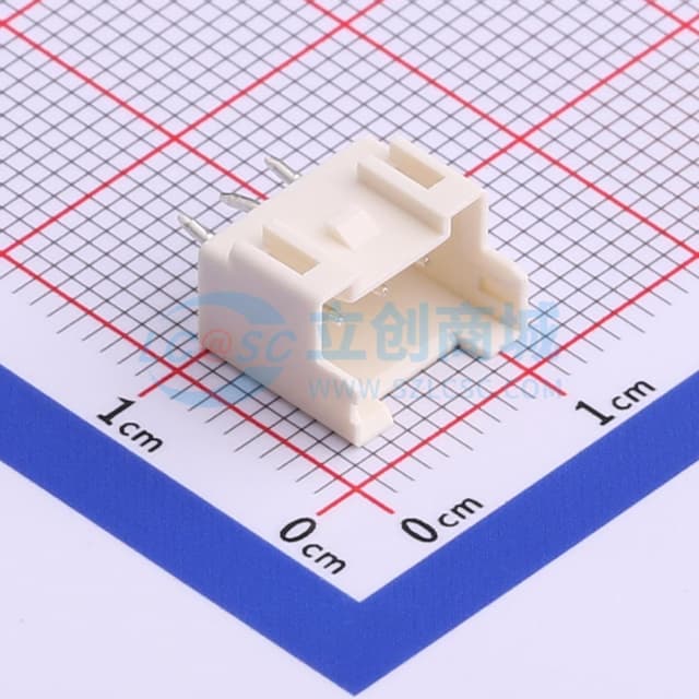 米黄 1x3P 间距:2.5mm 直插【插件】实物图