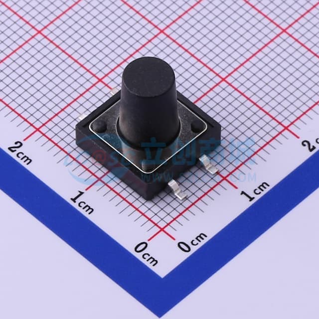 12*12*12mm 立贴 轻触开关实物图