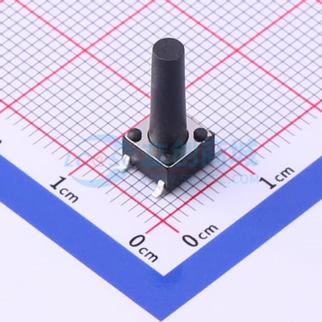 6*6*15mm 立贴 轻触开关实物图