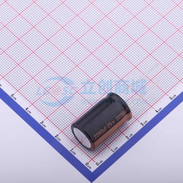 2200uF ±20% 25V实物图