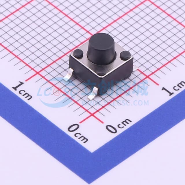 6*6*6mm 立贴 轻触开关实物图