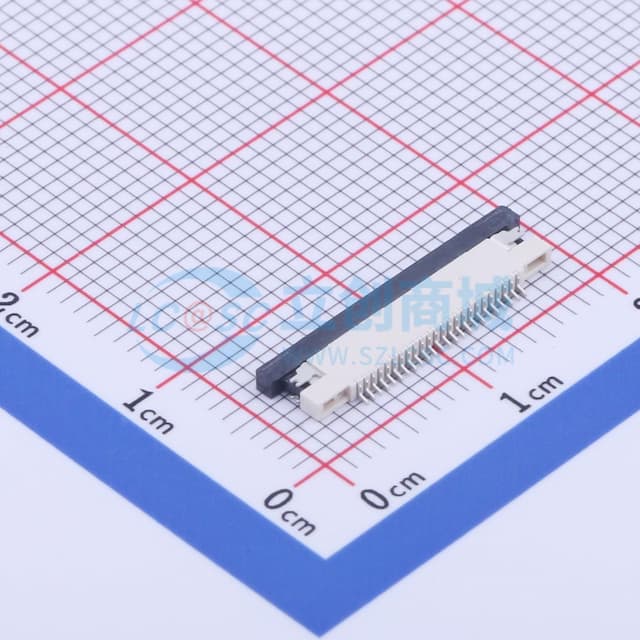 间距:0.5mm P数:24P 抽屉式 下接实物图