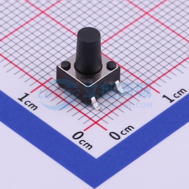 6*6*9mm 立贴 轻触开关实物图