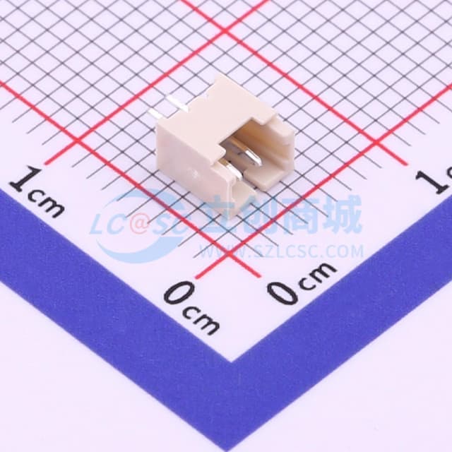 1x2P 间距:1.25mm 直插 【插件】实物图