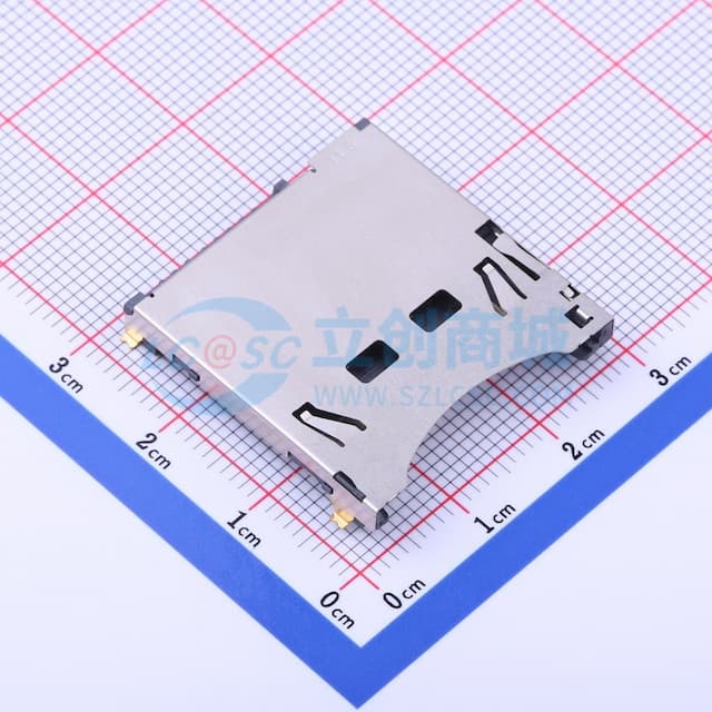 自弹式 标准SD卡 卡座实物图