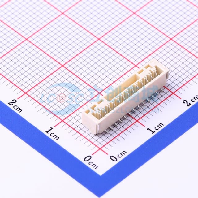 1x13P 间距:1.25mm 立贴实物图