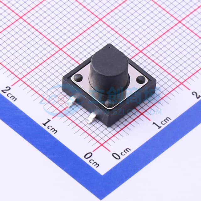 12*12*8mm 立贴 轻触开关实物图