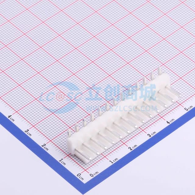 1x13P 间距:3.96mm 弯插 系列:VH 【插件】实物图