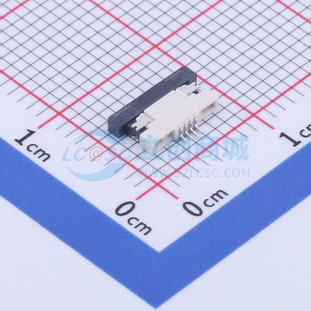 间距:0.5mm P数:4P 抽屉式 下接实物图
