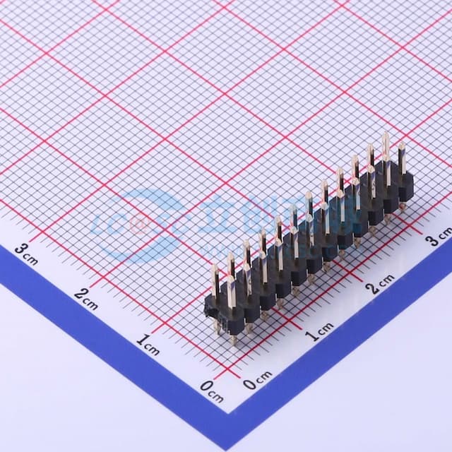 2x12P 间距:2.54mm 方针 【排针】实物图
