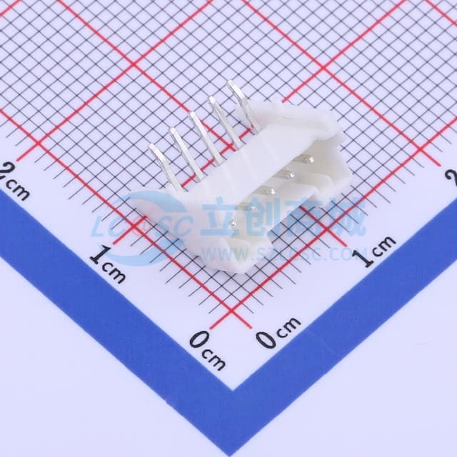 1x5P 间距:2mm 弯插 【插件】实物图